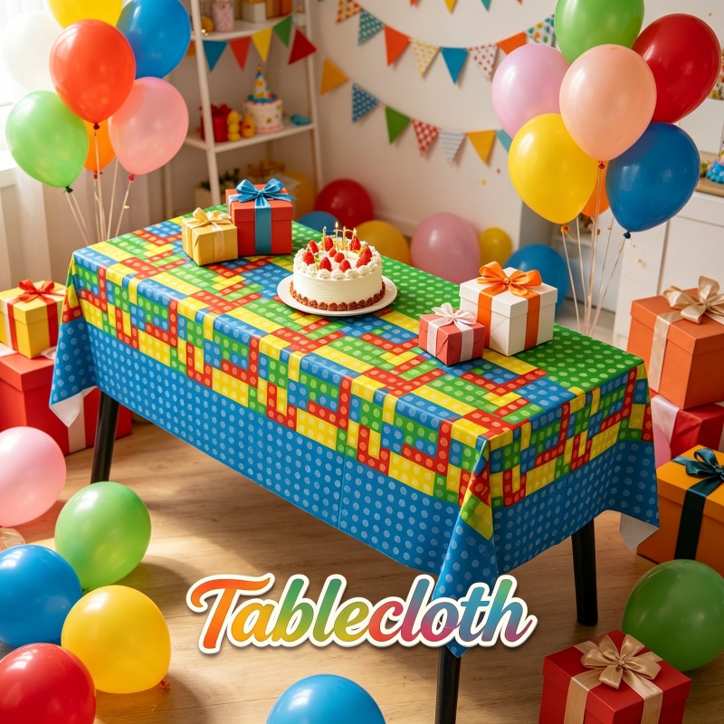 Gaming Accessories For Room - مفرش طاولة على شكل قطع بناء،