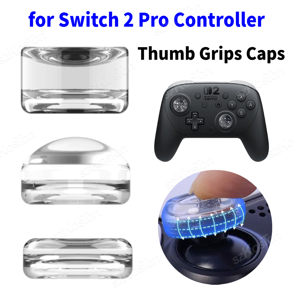 Gaming Accessories Aesthetic - واضح الإبهام قبضة قبعات ل Switch