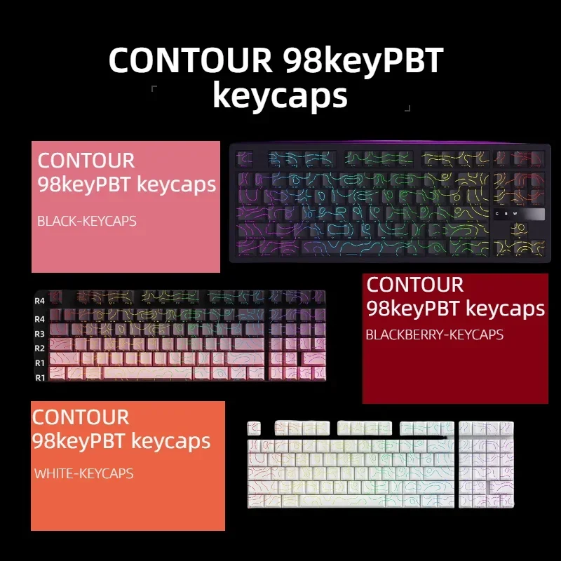 أغطية مفاتيح Contour KM98 PBT  - مراجعة Gaming Accessories Aesthetic وسعره