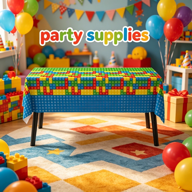 مفرش طاولة على شكل قطع بناء، ت - مراجعة Gaming Accessories For Room وسعره