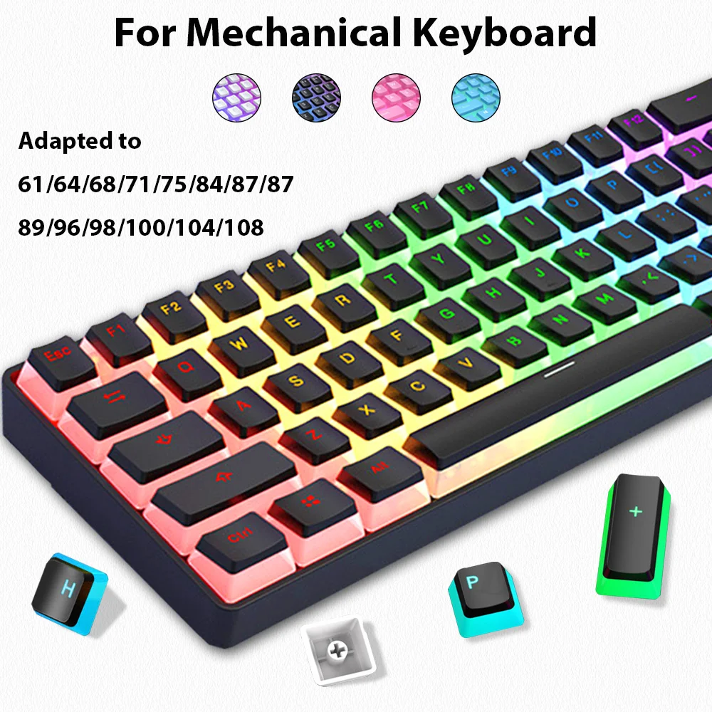 129 مفتاحًا أغطية مفاتيح بودنغ - مراجعة Gaming Accessories Aesthetic وسعره